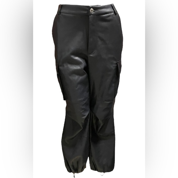 7 For All Mankind Vegan Leather Cargos - Picture 4 of 10